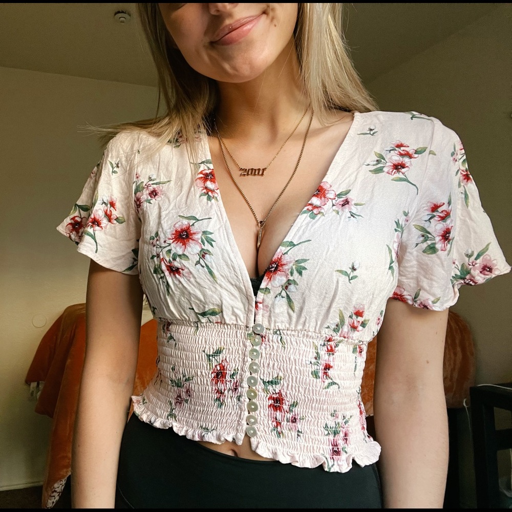Forever 21 Floral Blouse